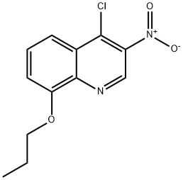 4-chloro-3-nitro-8-propoxyquinoline,1981147-81-2,结构式