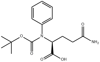 L-Glutamine, N2-[(1,1-dimethylethoxy)carbonyl]-N-phenyl- Structure