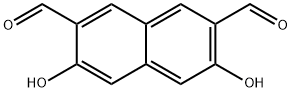 2,7-Naphthalenedicarboxaldehyde, 3,6-dihydroxy- 结构式