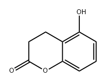2H-1-Benzopyran-2-one, 3,4-dihydro-5-hydroxy- Struktur