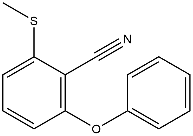 2-(Methylthio)-6-phenoxybenzonitrile Structure