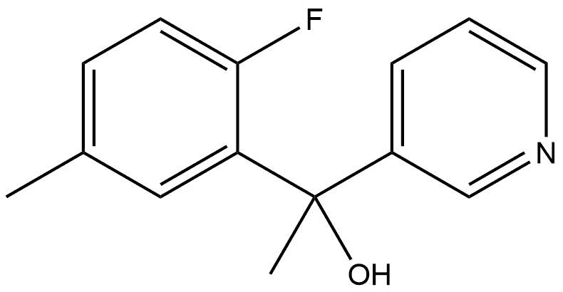 α-(2-Fluoro-5-methylphenyl)-α-methyl-3-pyridinemethanol Structure