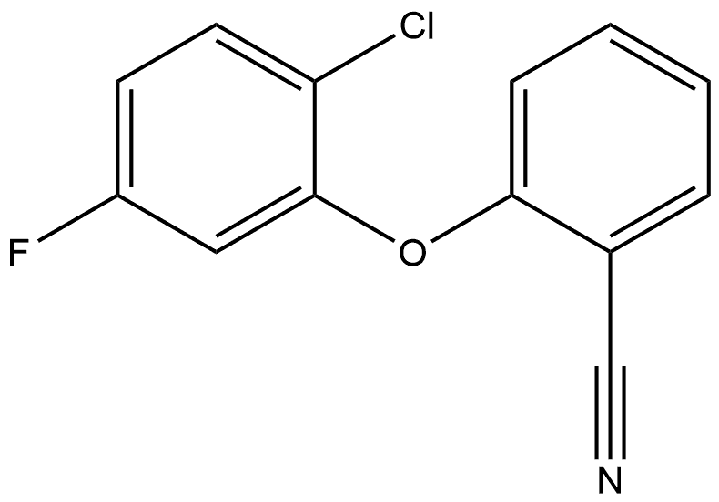 2-(2-Chloro-5-fluorophenoxy)benzonitrile 结构式