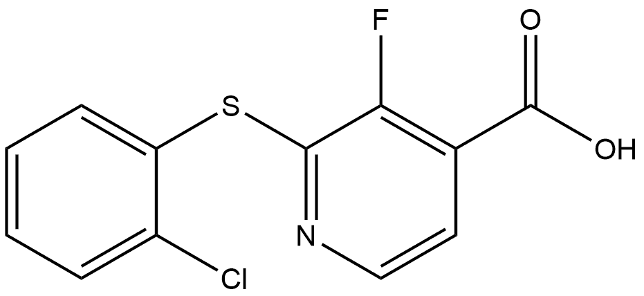 1983492-14-3 2-[(2-Chlorophenyl)thio]-3-fluoro-4-pyridinecarboxylic acid