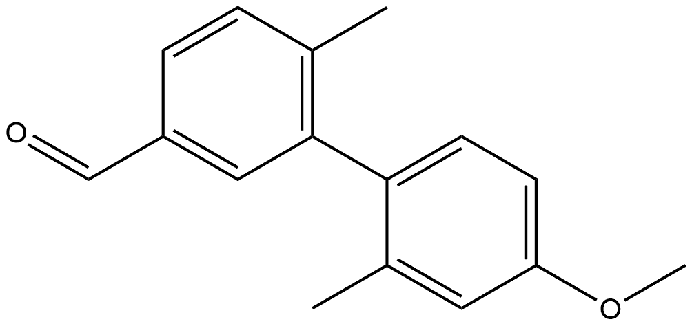 4'-Methoxy-2',6-dimethyl[1,1'-biphenyl]-3-carboxaldehyde,1983518-05-3,结构式