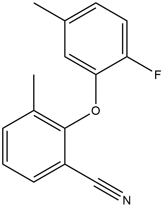 2-(2-Fluoro-5-methylphenoxy)-3-methylbenzonitrile Structure