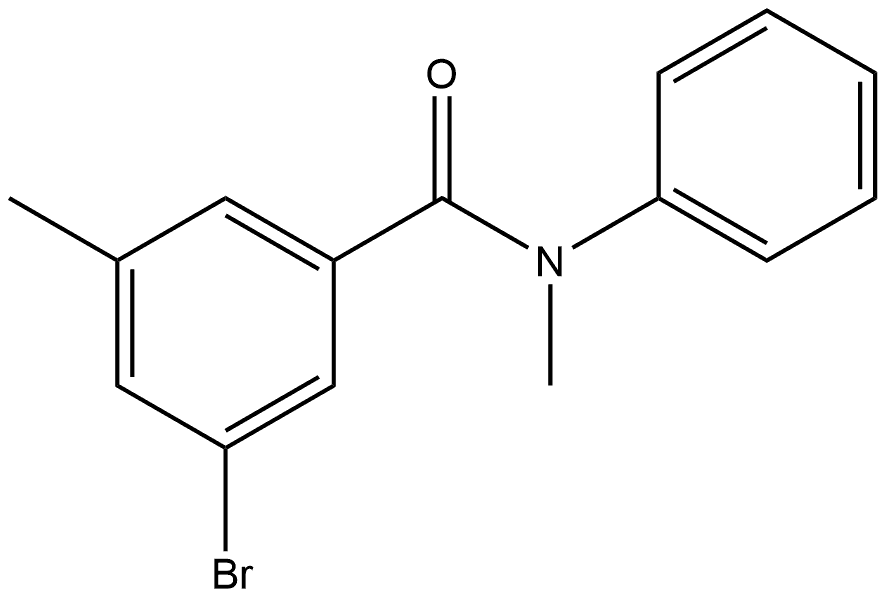 3-Bromo-N,5-dimethyl-N-phenylbenzamide Structure