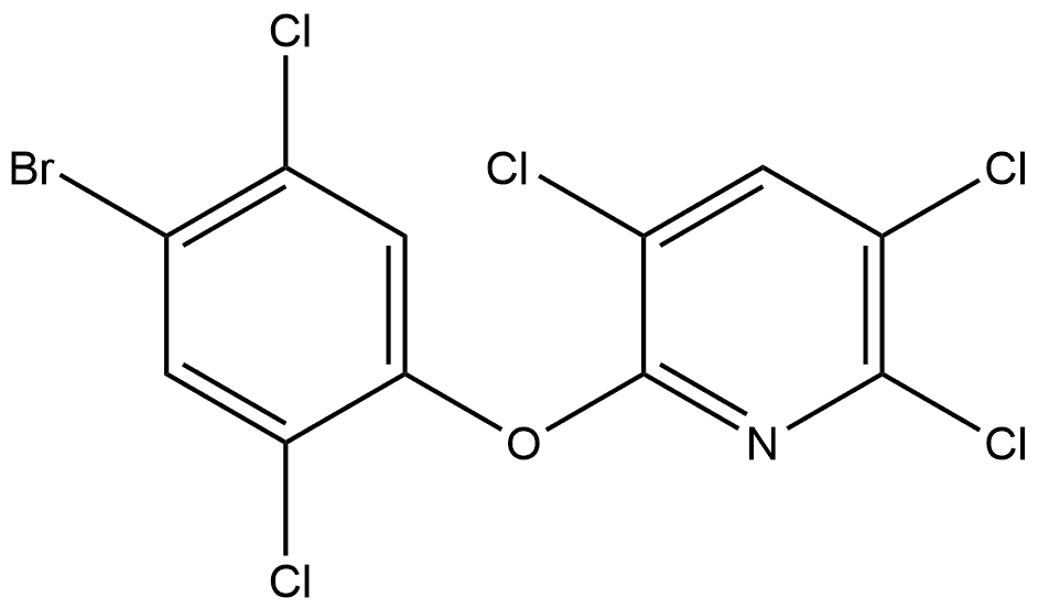 2-(4-Bromo-2,5-dichlorophenoxy)-3,5,6-trichloropyridine,1984532-73-1,结构式