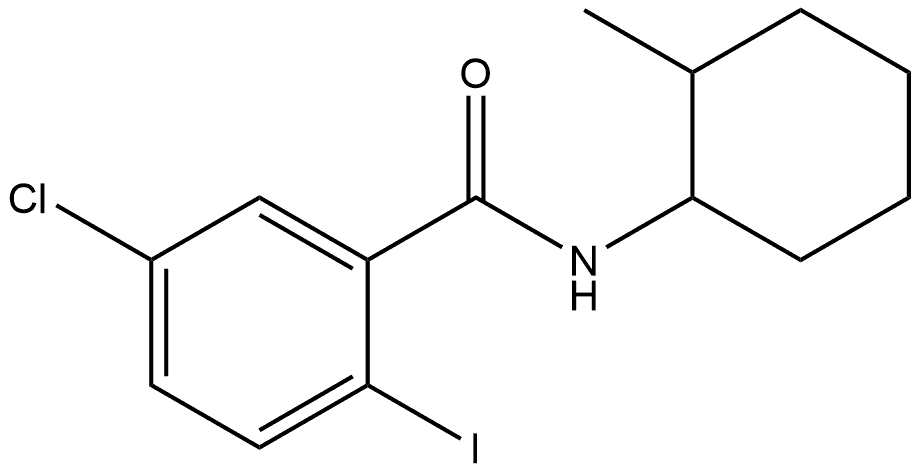 5-Chloro-2-iodo-N-(2-methylcyclohexyl)benzamide Structure