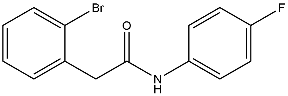 2-Bromo-N-(4-fluorophenyl)benzeneacetamide Structure