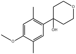4-(4-methoxy-2,5-dimethylphenyl)tetrahydro-2H-pyran-4-ol Structure
