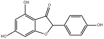 3(2H)-Benzofuranone, 4,6-dihydroxy-2-(4-hydroxyphenyl)- Structure