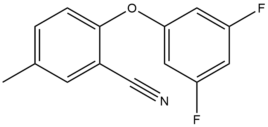 2-(3,5-Difluorophenoxy)-5-methylbenzonitrile Struktur