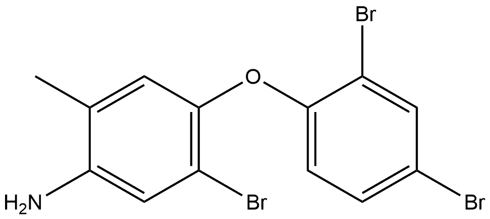 5-Bromo-4-(2,4-dibromophenoxy)-2-methylbenzenamine Structure