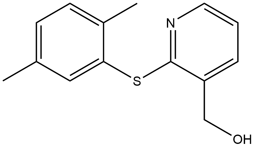 2-[(2,5-Dimethylphenyl)thio]-3-pyridinemethanol Structure