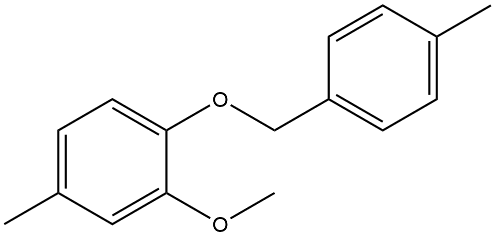 2-Methoxy-4-methyl-1-[(4-methylphenyl)methoxy]benzene,1986938-38-8,结构式