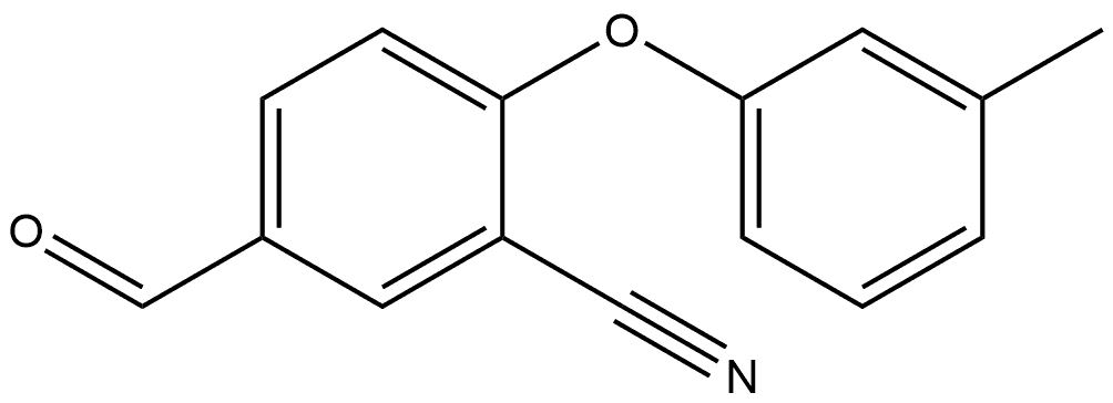 5-Formyl-2-(3-methylphenoxy)benzonitrile Structure