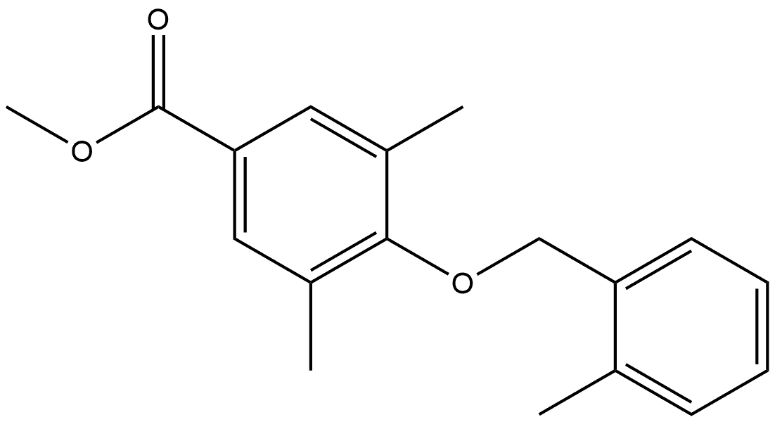 Methyl 3,5-dimethyl-4-[(2-methylphenyl)methoxy]benzoate,1987238-21-0,结构式