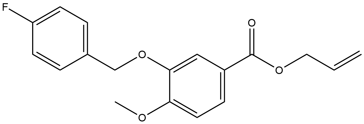 2-Propen-1-yl 3-[(4-fluorophenyl)methoxy]-4-methoxybenzoate Structure