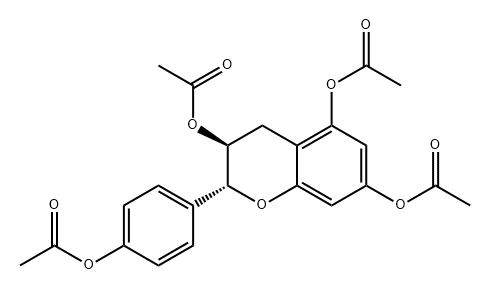 19879-29-9 2H-1-Benzopyran-3,5,7-triol, 2-[4-(acetyloxy)phenyl]-3,4-dihydro-, 3,5,7-triacetate, (2R,3S)-