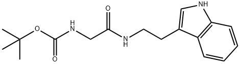 1,1-二甲基乙基N-[2-[[2-(1H-吲哚-3-基)乙基]氨基]-2-氧乙基]氨基甲酸酯, 1988575-04-7, 结构式