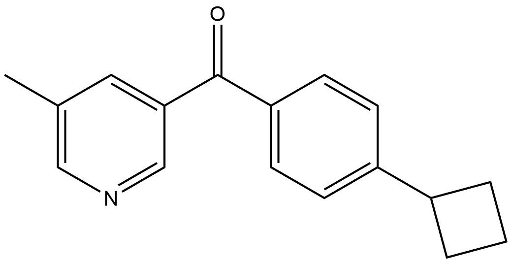 (4-Cyclobutylphenyl)(5-methyl-3-pyridinyl)methanone Structure