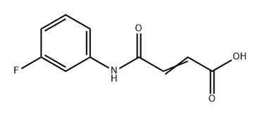 2-Butenoic acid, 4-[(3-fluorophenyl)amino]-4-oxo- 化学構造式