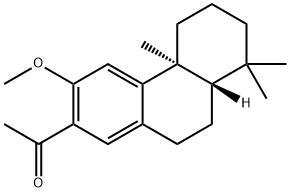 Ethanone, 1-[(4bS,8aS)-4b,5,6,7,8,8a,9,10-octahydro-3-methoxy-4b,8,8-trimethyl-2-phenanthrenyl]- Structure
