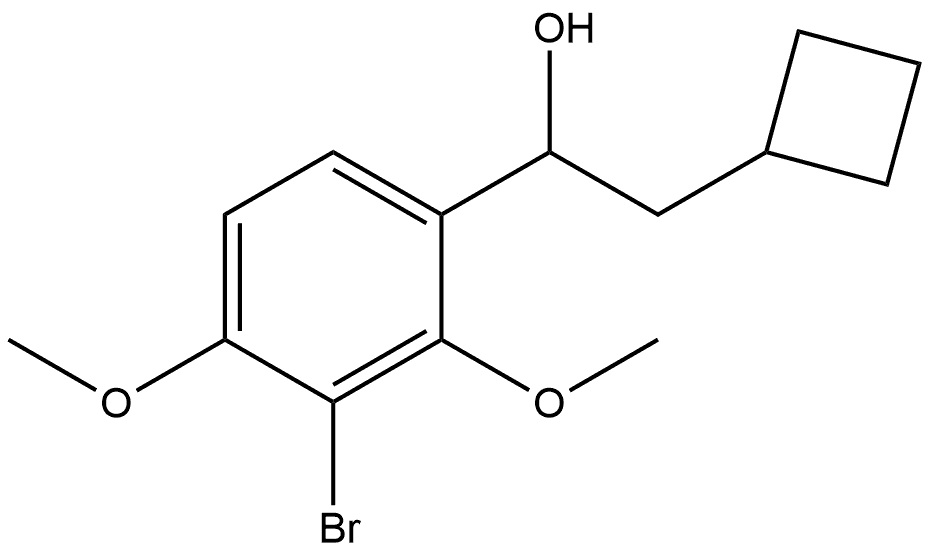 3-Bromo-α-(cyclobutylmethyl)-2,4-dimethoxybenzenemethanol Structure