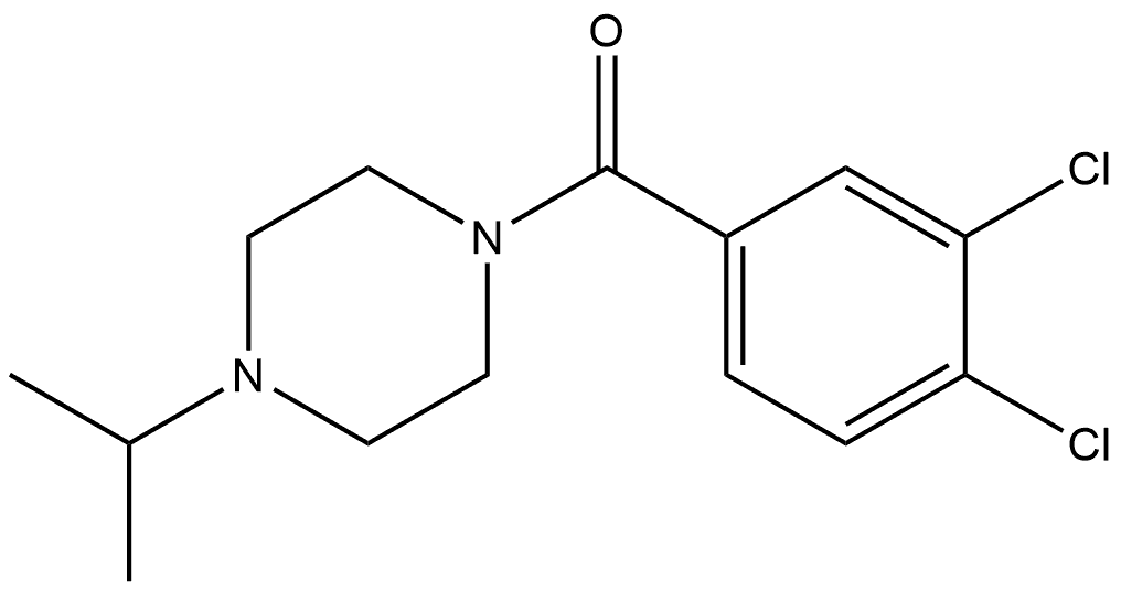 (3,4-Dichlorophenyl)[4-(1-methylethyl)-1-piperazinyl]methanone 结构式