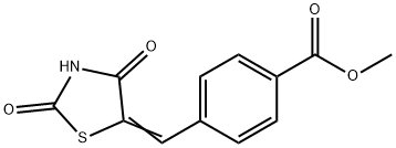 Benzoic acid, 4-[(2,4-dioxo-5-thiazolidinylidene)methyl]-, methyl ester