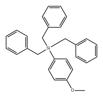 Benzene, 1-methoxy-4-[tris(phenylmethyl)silyl]-,199168-84-8,结构式