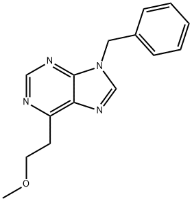 9-Benzyl-6-(2-methoxyethyl)-9H-purine Struktur