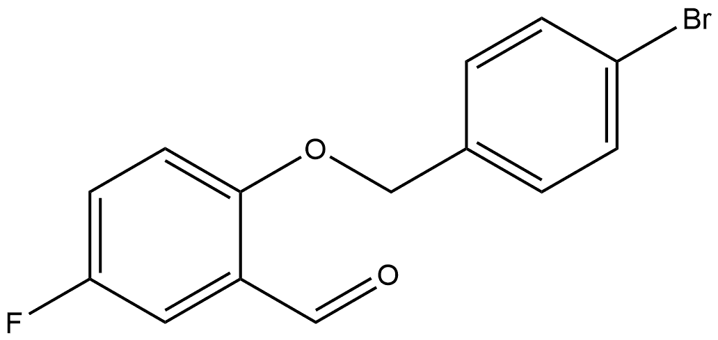 2-[(4-Bromophenyl)methoxy]-5-fluorobenzaldehyde Structure