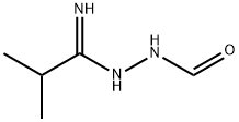 Propanimidic acid, 2-methyl-, 2-formylhydrazide 化学構造式