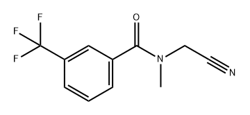 Benzamide, N-(cyanomethyl)-N-methyl-3-(trifluoromethyl)- Struktur