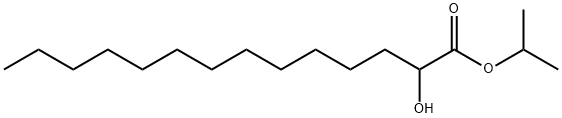 Tetradecanoic acid 2-hydroxy-1-methylethyl ester Structure