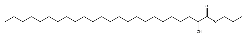 テトラコサン酸2-ヒドロキシプロピル 化学構造式