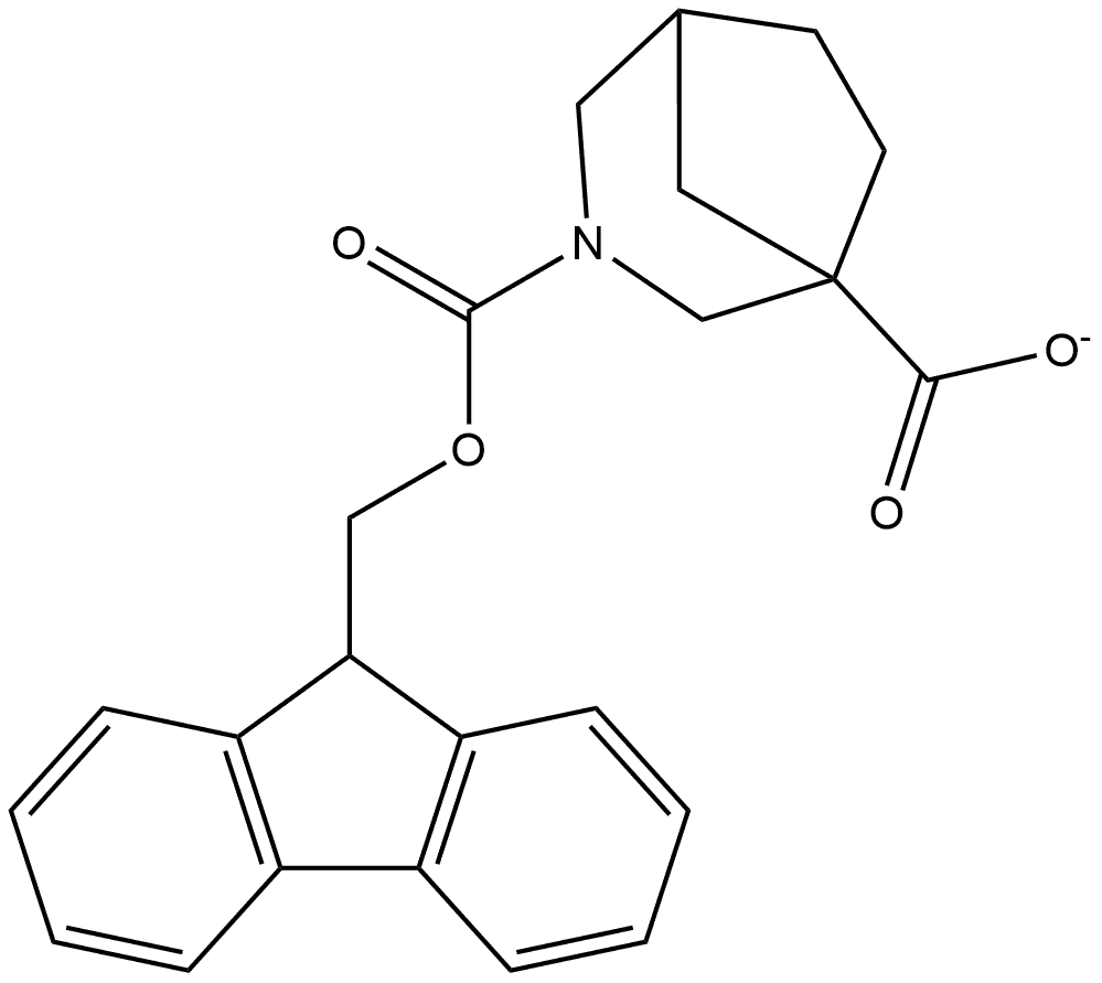 3-(9H-Fluoren-9-ylmethyl) 3-azabicyclo[3.2.1]octane-1,3-dicarboxylate Structure