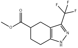 1H-Indazole-5-carboxylic acid, 4,5,6,7-tetrahydro-3-(trifluoromethyl)-, methyl ester Structure