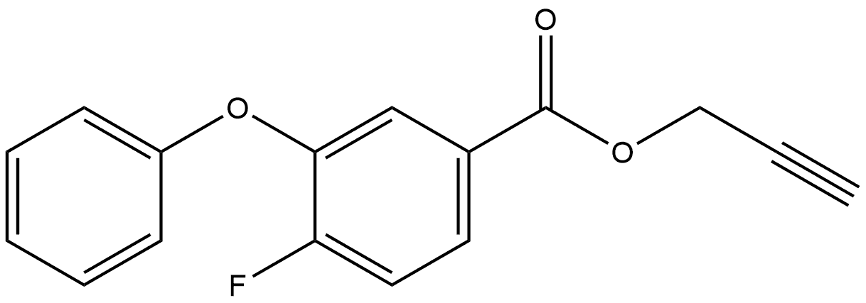 2-Propyn-1-yl 4-fluoro-3-phenoxybenzoate Structure