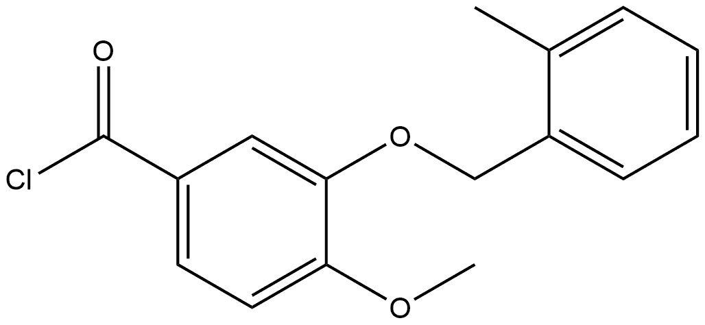 4-Methoxy-3-[(2-methylphenyl)methoxy]benzoyl chloride,1993201-46-9,结构式