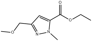1H-Pyrazole-5-carboxylic acid, 3-(methoxymethyl)-1-methyl-, ethyl ester Structure