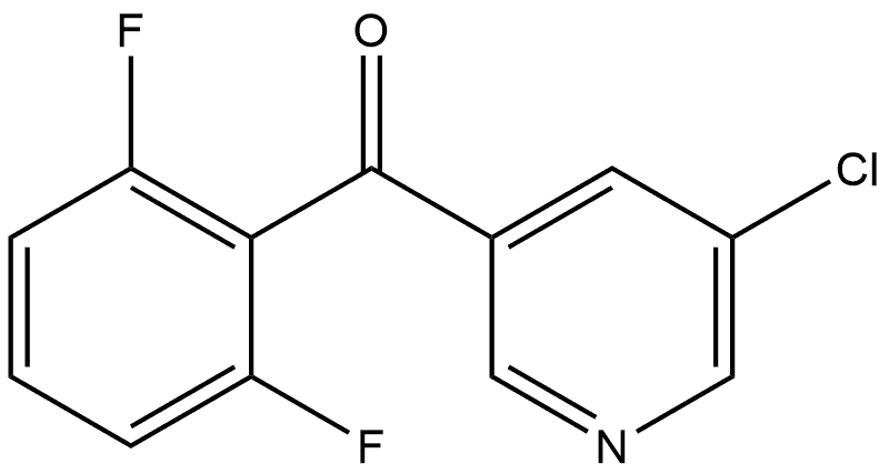 (5-Chloro-3-pyridinyl)(2,6-difluorophenyl)methanone Structure