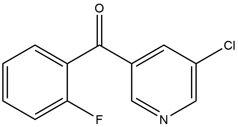 (5-Chloro-3-pyridinyl)(2-fluorophenyl)methanone Structure