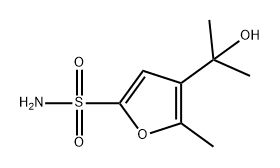 2-Furansulfonamide, 4-(1-hydroxy-1-methylethyl)-5-methyl- Struktur