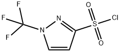 1H-Pyrazole-3-sulfonyl chloride, 1-(trifluoromethyl)-,1995071-77-6,结构式