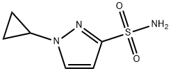 1H-Pyrazole-3-sulfonamide, 1-cyclopropyl- Structure