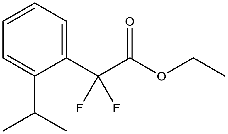 Ethyl α,α-difluoro-2-(1-methylethyl)benzeneacetate,1995533-65-7,结构式