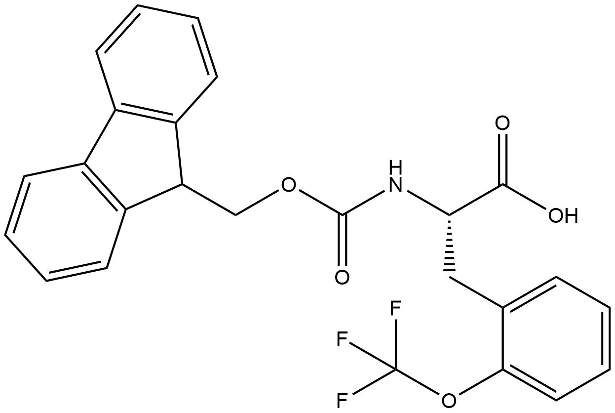 N-Fmoc-2-trifluoromethoxy-DL-phenylalanine Structure